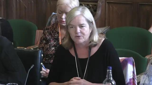 Baroness Casey addressing MPs at a Westminster hearing after publication of her report 