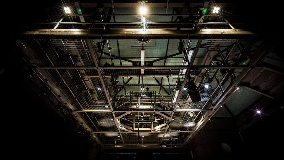 The stage in the George Wood Theatre