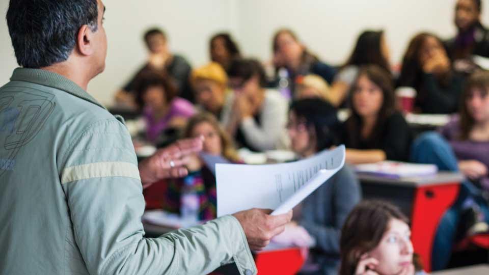 Students in a lecture