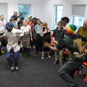 People dancing at Goldsmiths